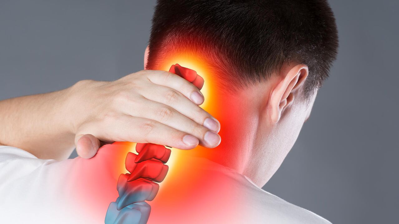 bolesť krku v dôsledku osteochondrózy