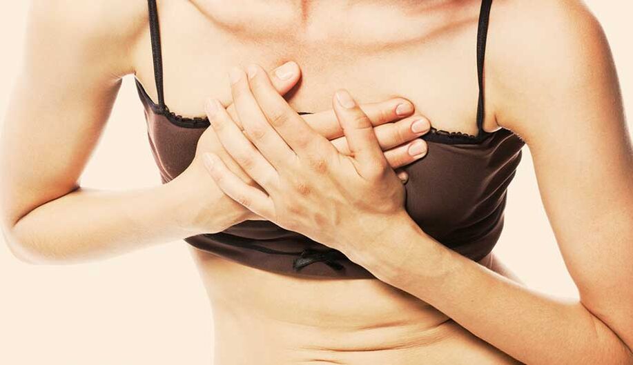 akútna bolesť na hrudníku môže byť príčinou osteochondrózy prsníka
